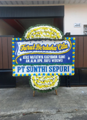 Papan Bunga Duka di Teupah Barat